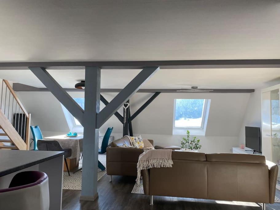 Loft Wohnung Mit Toller Aussicht Messstetten Esterno foto