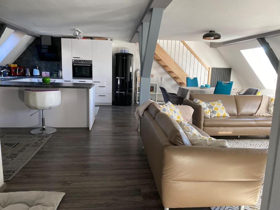 Loft Wohnung Mit Toller Aussicht Messstetten Esterno foto