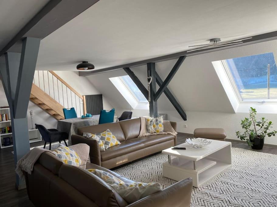 Loft Wohnung Mit Toller Aussicht Messstetten Esterno foto